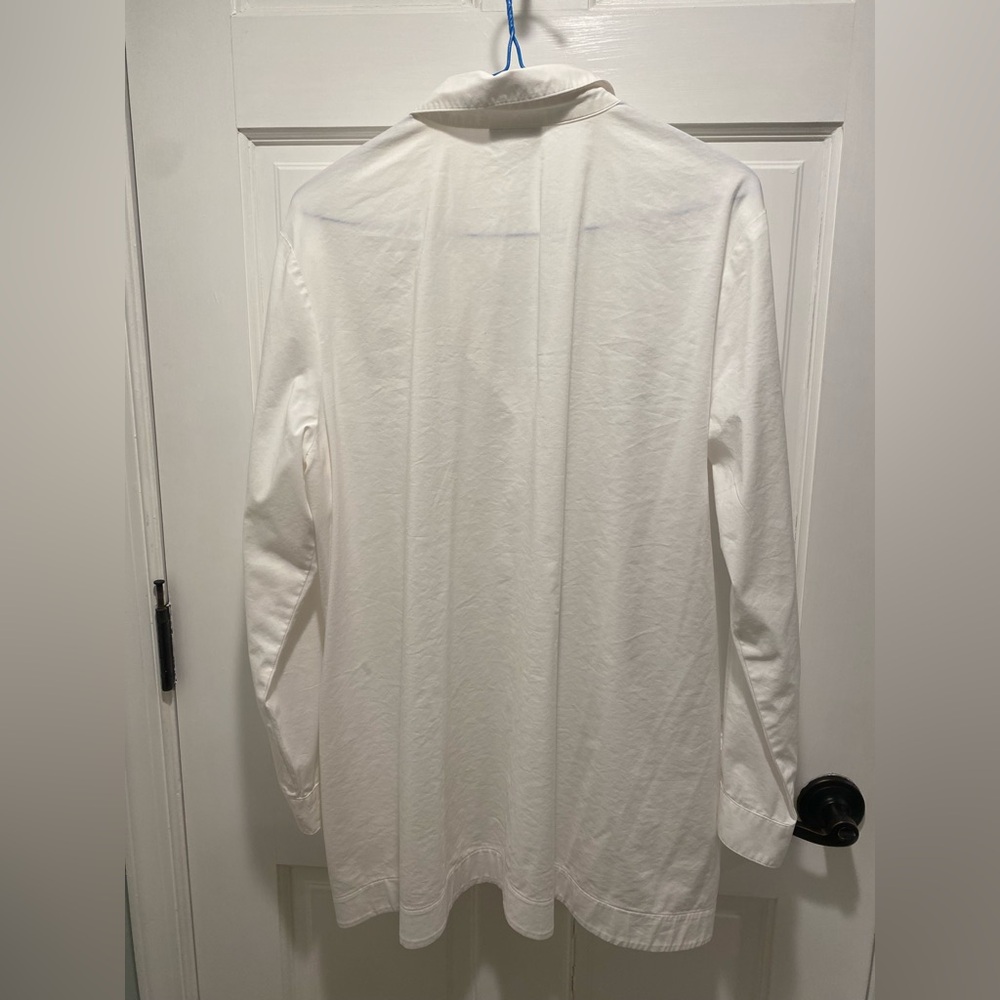 J.Jill white button down tunic - Picture 2 of 6